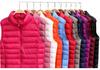 Women's Lightweight Winter Down Vest - Sleeveless, Short Stand Collar Outerwear