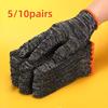 5/10Pairs Non-slip Labor Insurance Gloves Practical Gardening Wear Outdoor Construction Work Gloves for Women Men