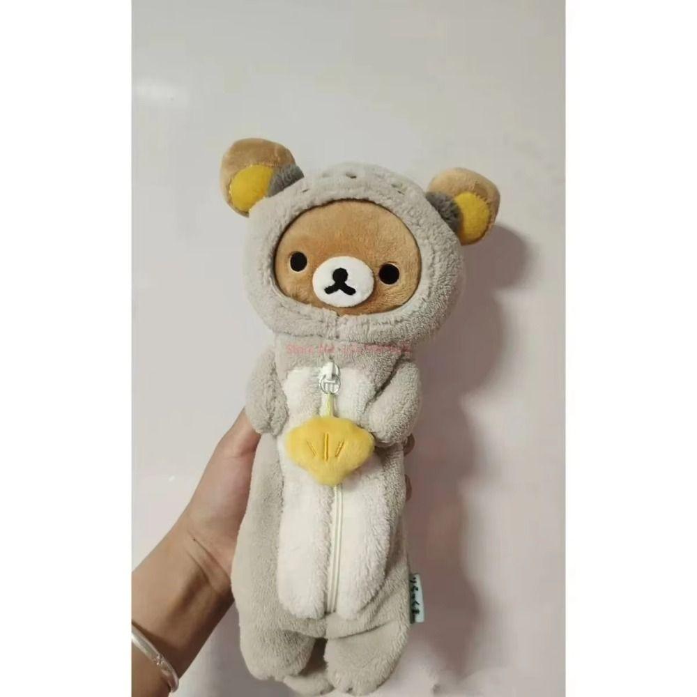 Plush Rilakkuma Pencil Case Kawaii School Stationeries New Pen Bag