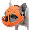 Kurzschnauzen Hunde Maulkorb - Weicher Silikon Atmungsaktiver Bulldoggen Maulkorb zum Beißen, Kauen, Lecken 2025