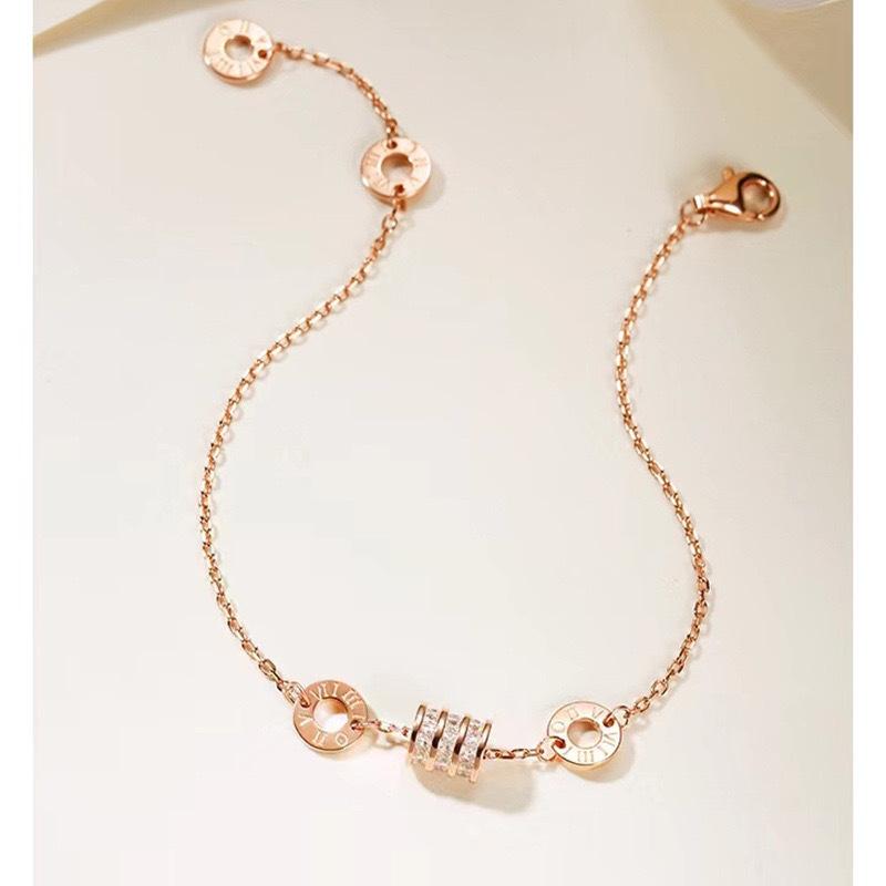 Lucky Small Waist Bracelet Female Niche Design Light Luxury High Sense Simple Rose Jewelry for Girlfriend Jewelry