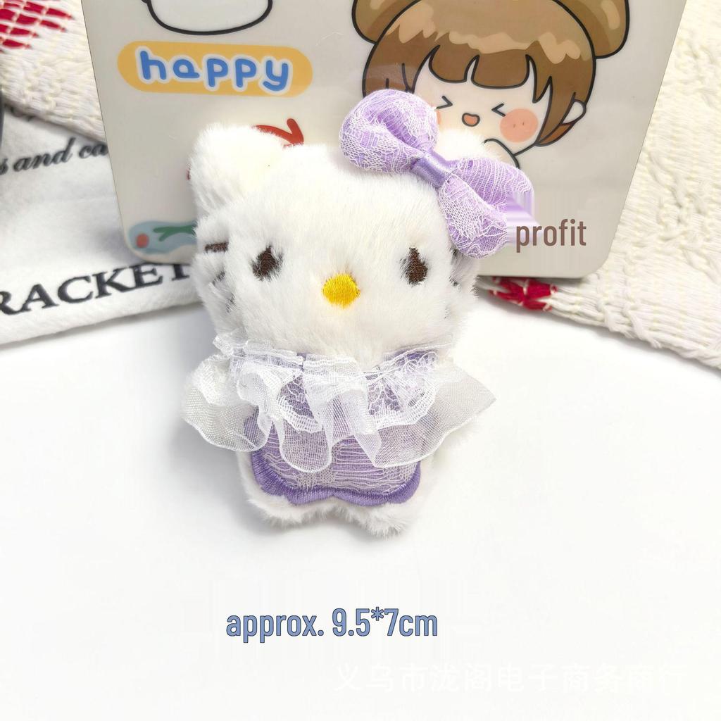 2025 Hello Kitty Squeaky Plush Pendant for DIY Jewelry & Bags