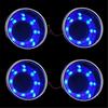 Portable 4 Pcs Dc12V Blue Led Car Marine Boat Camper Interior Cup Drink Holder