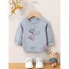 European sizes Bright Colored Printed Pattern, Comfortable and Skin Friendly for Baby Kids, Versatile Round Neck Hoodie for Daily Use