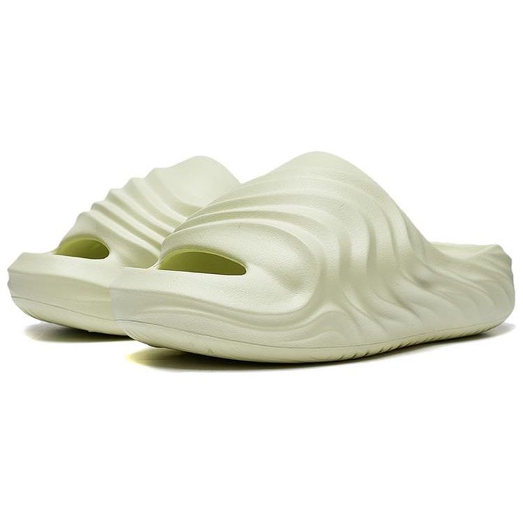 Li Ning Puff Slay Non-Slip Wear-Resistant Silent Slide Sandals Women Sandals Light-Fruit-Green AZST006-5