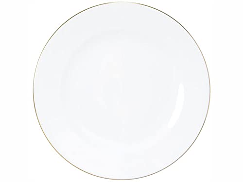 

Okura Art Pottery Gold Line (Rim Shape) 17cm Bread Plate, Made in Japan, 4H/1001