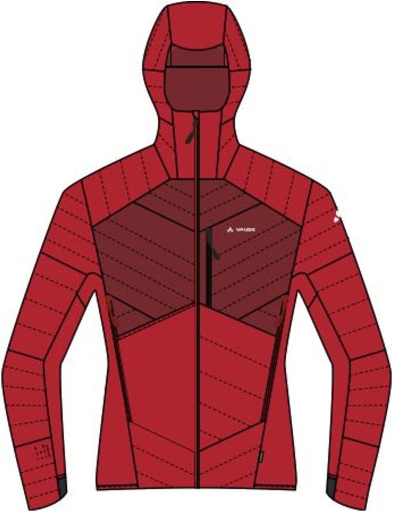 VAUDE Sesvenna Pro II M Куртка мужская Sesvenna Pro Jacket II красная
