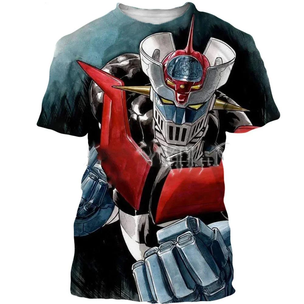 New fashion cool bell Mazinger Z Men_s3D printed T-shirt summer casual top