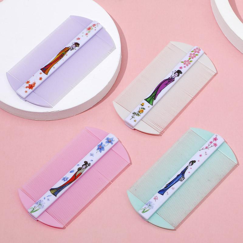 Bamboo Lice Comb Double-Sided Super Dense Teeth Remove Dandruff Scalp Cleansing Scalp Massage Comb Flea Removal Hair Tools