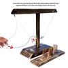 Montessori Toy Ring Toss Drinking Game  Russia Turntable Shot Glass Game Party Toys Ring Toss Hooks Fast-paced Interactive Game