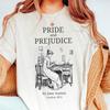 Pride and Prejudice Shirt, Jane Austen Novel Tee, Bookish Gift, English Literature Clothes