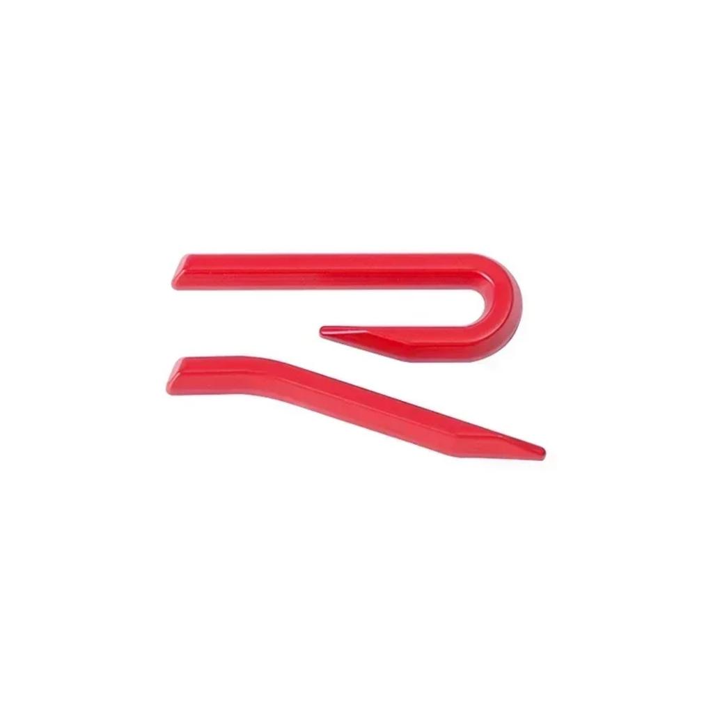 Autocollant Emblème Logo R RLine en Métal 3D Autocollant Emblème Coffre Arrière de Voiture Accessoires de Style Extérieur de Voiture de Haute Qualité