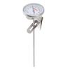 Milk Thermometer Professional High Accuracy Long Stem Stainless Steel Dial Thermometer for Coffee