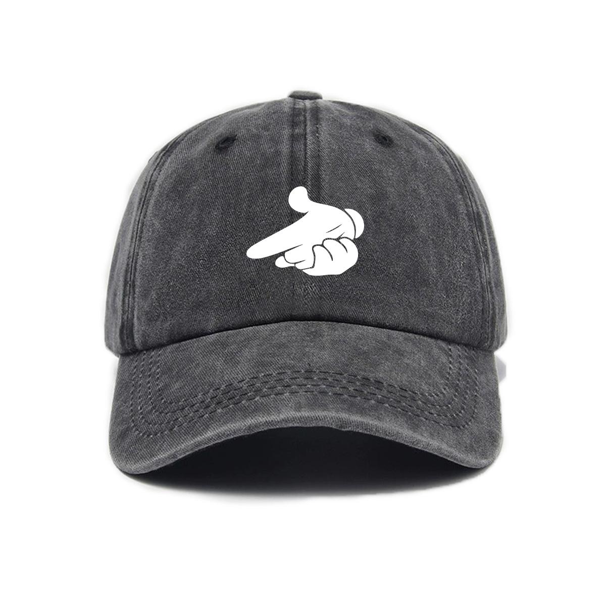 Retro American Fashion Washed Baseball Cap Casual Adjustable Cap чёрный