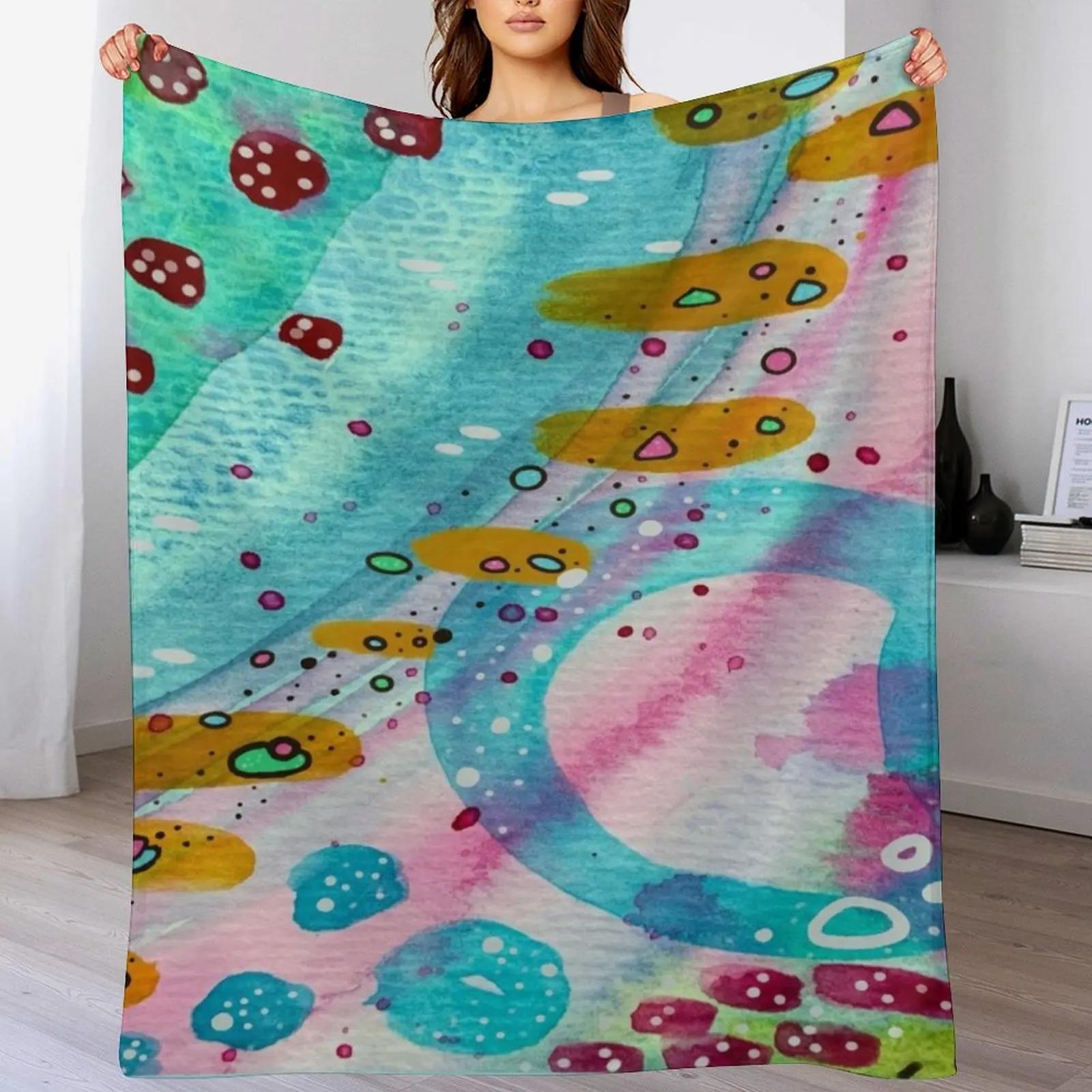 

Colors of my life Throw Blanket Color Fast Cozy Throw Blanket 102x76cm(40x30in)