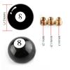 8 Eight Pool Billiard Ball Gear Shift Knob w/ Adapter Universal Vehicle AT/MT Shifter Lever Head Black High Quality Dropship
