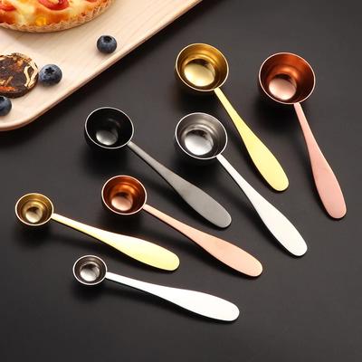 Stainless Steel Measuring Spoon Coffee Bean Milk Powder Spoon Scale Spoon Multi-specification