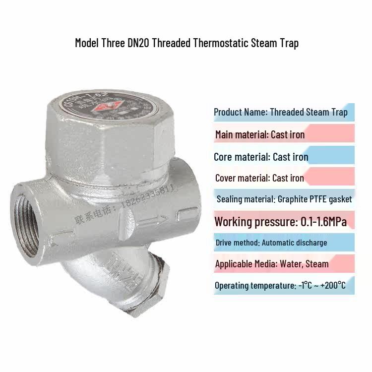 

Threaded Steam Trap Free-Float Type Dryer & Ironer Accessories