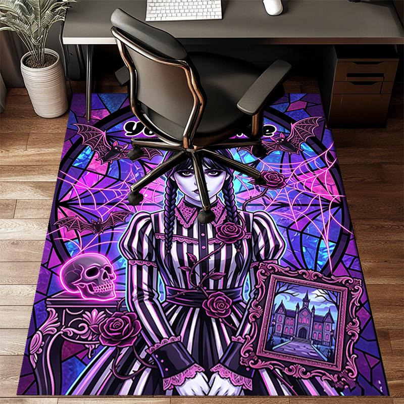 1PC Custom Name Gothic Beauty With Framed Castle Theme Floor Mat Ideal for Living Room, Game Rooms, Office, Bedroom,Floor Mat Playful Design243