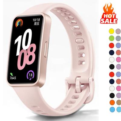 Huawei Band 8 9 10 için Kordon Aksesuarlar Akıllı Saat Yedek saat kordonu Silikon bileklik Huawei Band 8 10 kordonlar