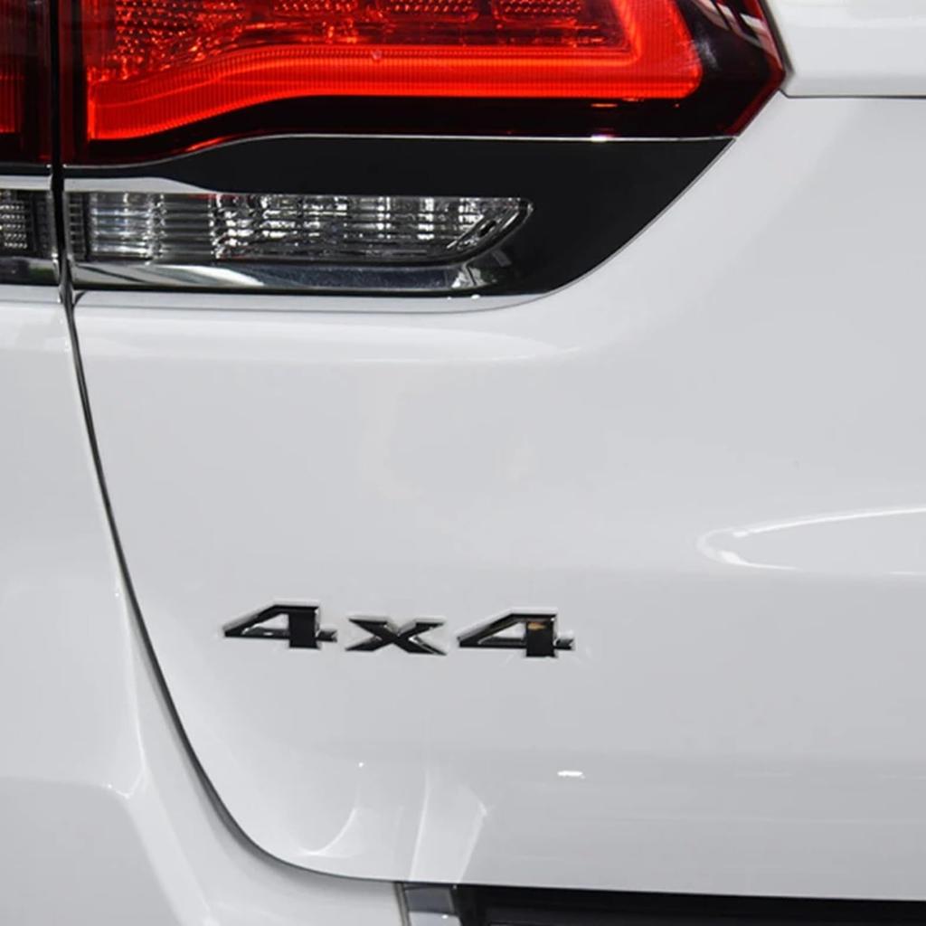 NOELAMOUR Samolepka s emblémem auta 4x4 Sada 2 3D 3D 3D 4wd Stylová nálepka (Černá)