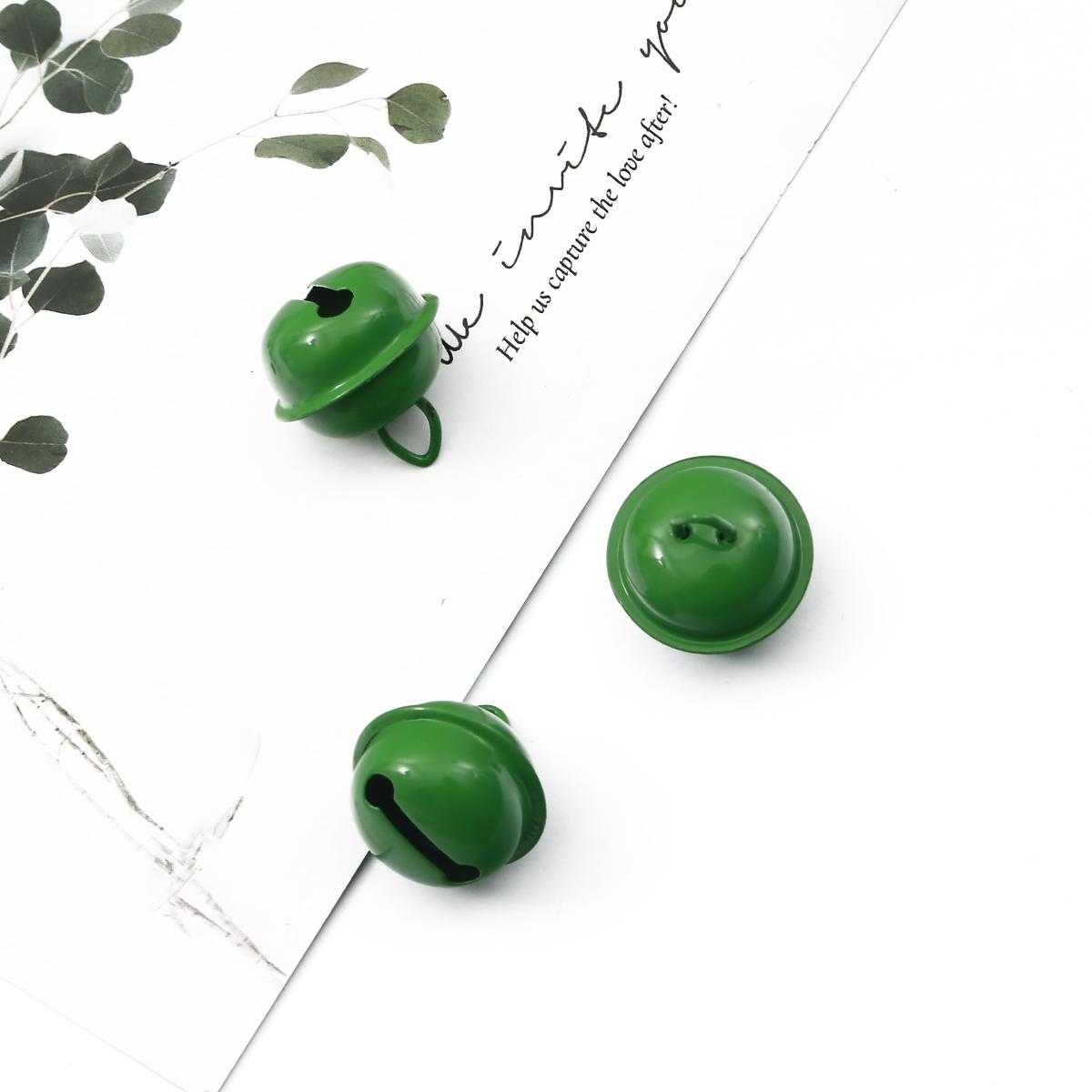 

10 шт. богатые и красочные железные колокольчики, подвески, рождественские колокольчики, бусины, украшения для вечеринки, подвески, поделки, аксессуары ручной работы зелёный