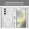 For Samsung Galaxy S25 FE Phone Case, Magnetic Shockproof Transparent Cover for Samsung Galaxy S25 FE