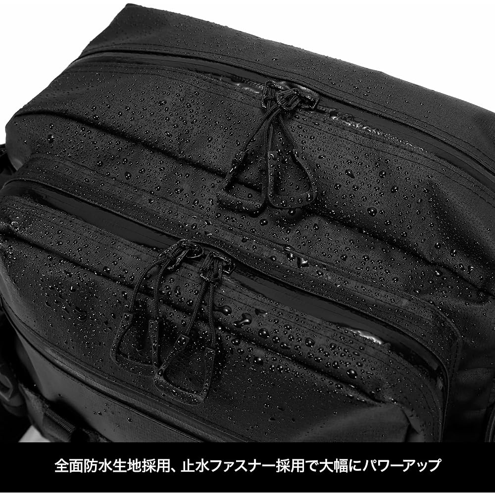 DRESS Holding Shield Bag - Waterproof, Water-Repellent, Rod Holder, Run & Gun Bag, Fishing Backpack, Large Size, Expandable, Tackle Bag, Backpack, Men