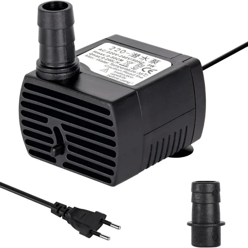 3/5/10/15/25W EU220v  US110V Submersible Water Pump for Water Gardens and Hydroponic Systems  Aquarium Tabletop Fountains Pon