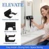 Carbon Steel Hair Dryer Rack Wall Mount Blow Dryer Rack Organizer Hair Dryer Holder  Bathroom