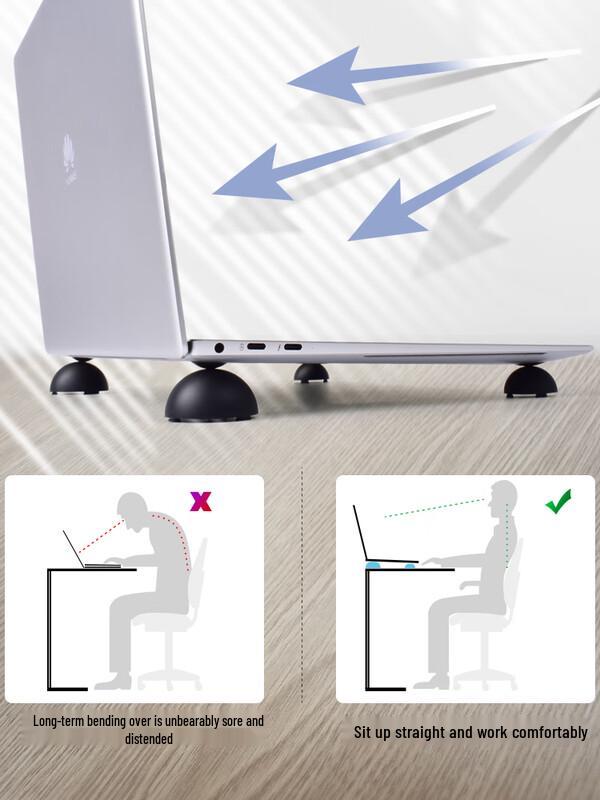 Aluminum Laptop Cooling Ball Feet
