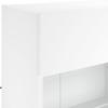 6 Piece TV Wall Unit with LED Lights White