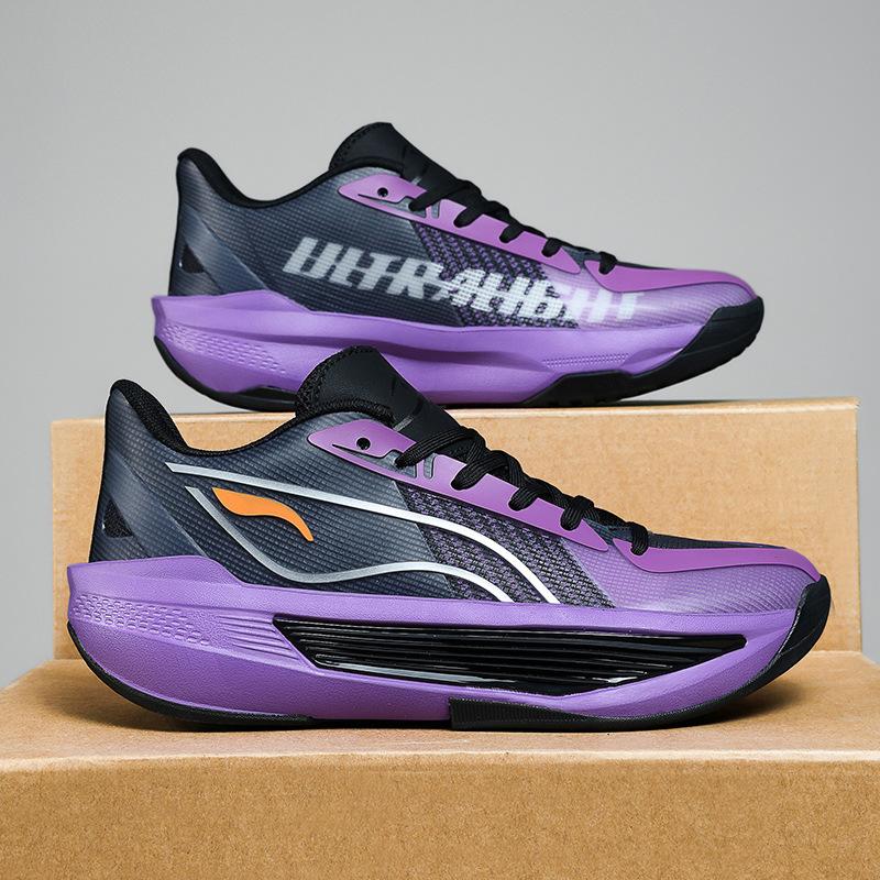 Guochao Youth Cushioning Breathable Lightweight Actual Combat Basketball Shoes Men's and Women's Retro Wear-resistant Non-slip Casual Sports Running