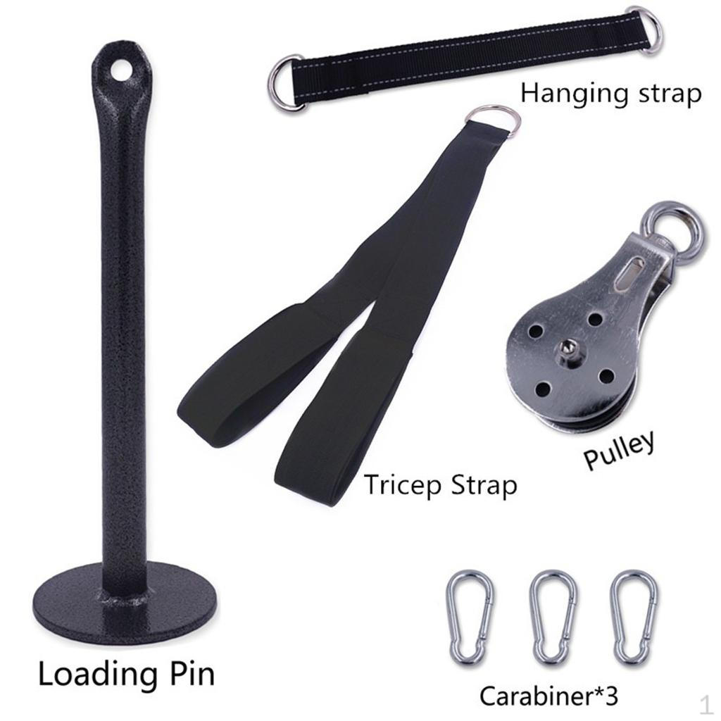 Fitness Pulley Cable Machine System Attachment Home Equipment DIY Fitting