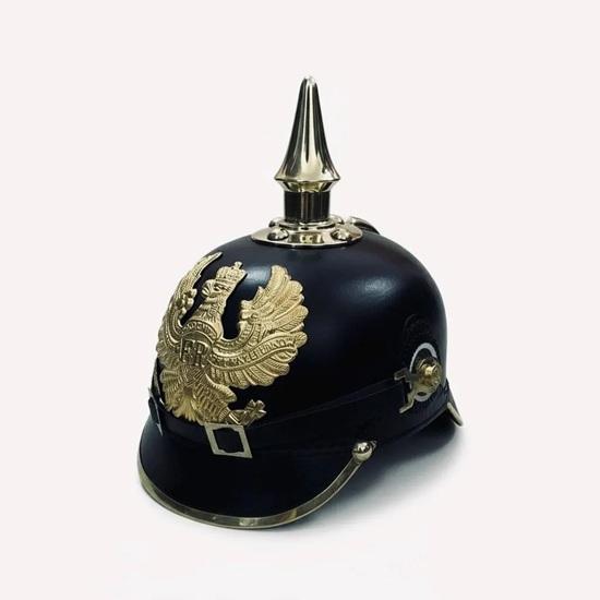 Императорский Прусский Шлем Пикельхельм, Кожаный Немецкий Шлем с Шипом Первой Мировой Войны