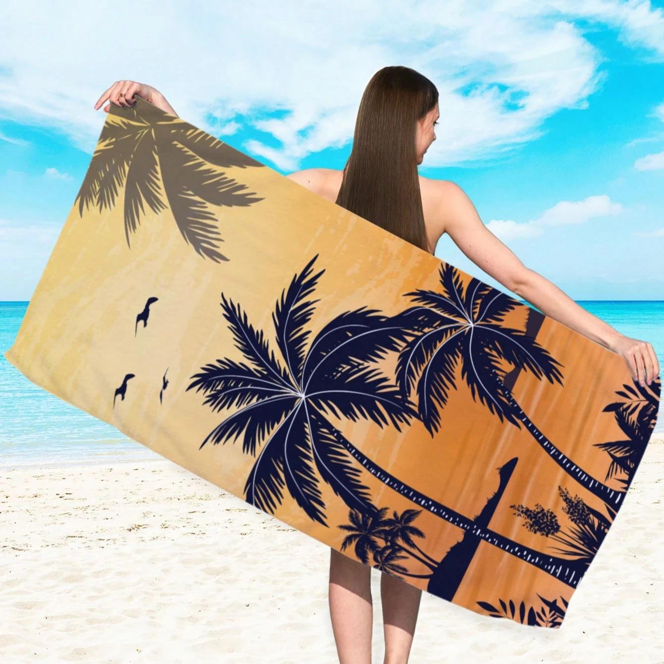 

1pc Style Blue Mandalay Pattern Beach Towel,Ultra-Fine Fiber Beach Blanket,Highly Absorbent Bath Towel,Suitable For Summer W40*H60(CM)