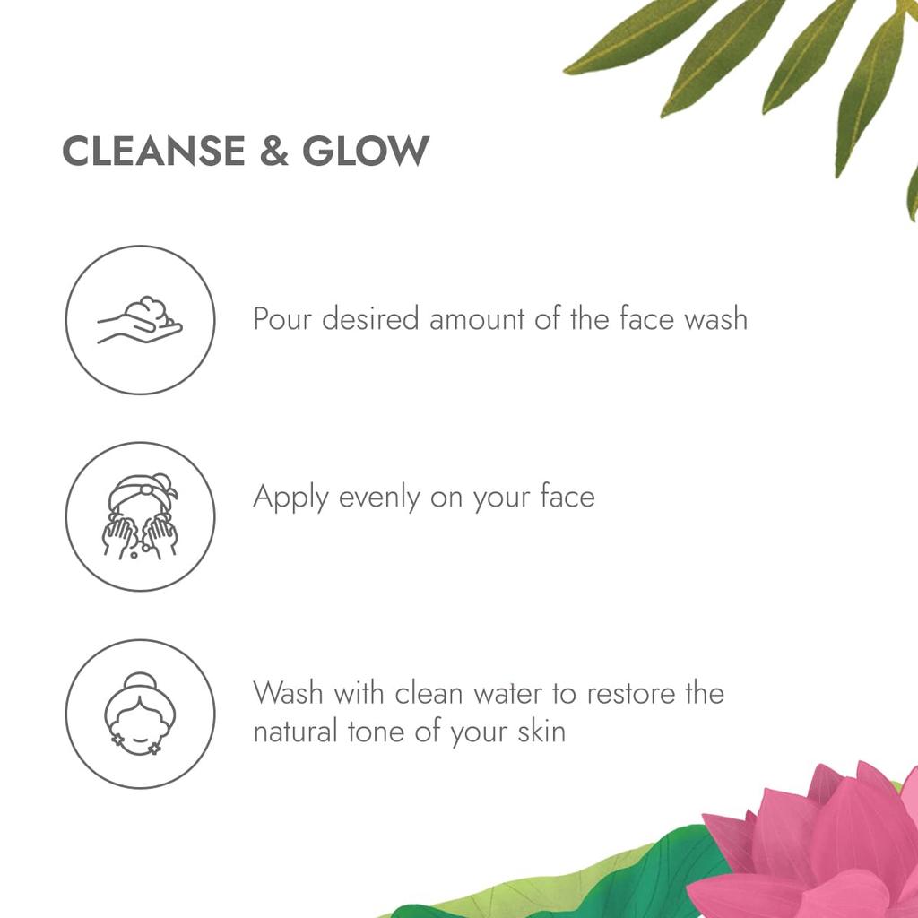 Kapiva Kumkumadi Glow Face Wash 100ML Pack | Reduces Pigmentation & Dark Spots | Deep Cleansing for All Skin Types
