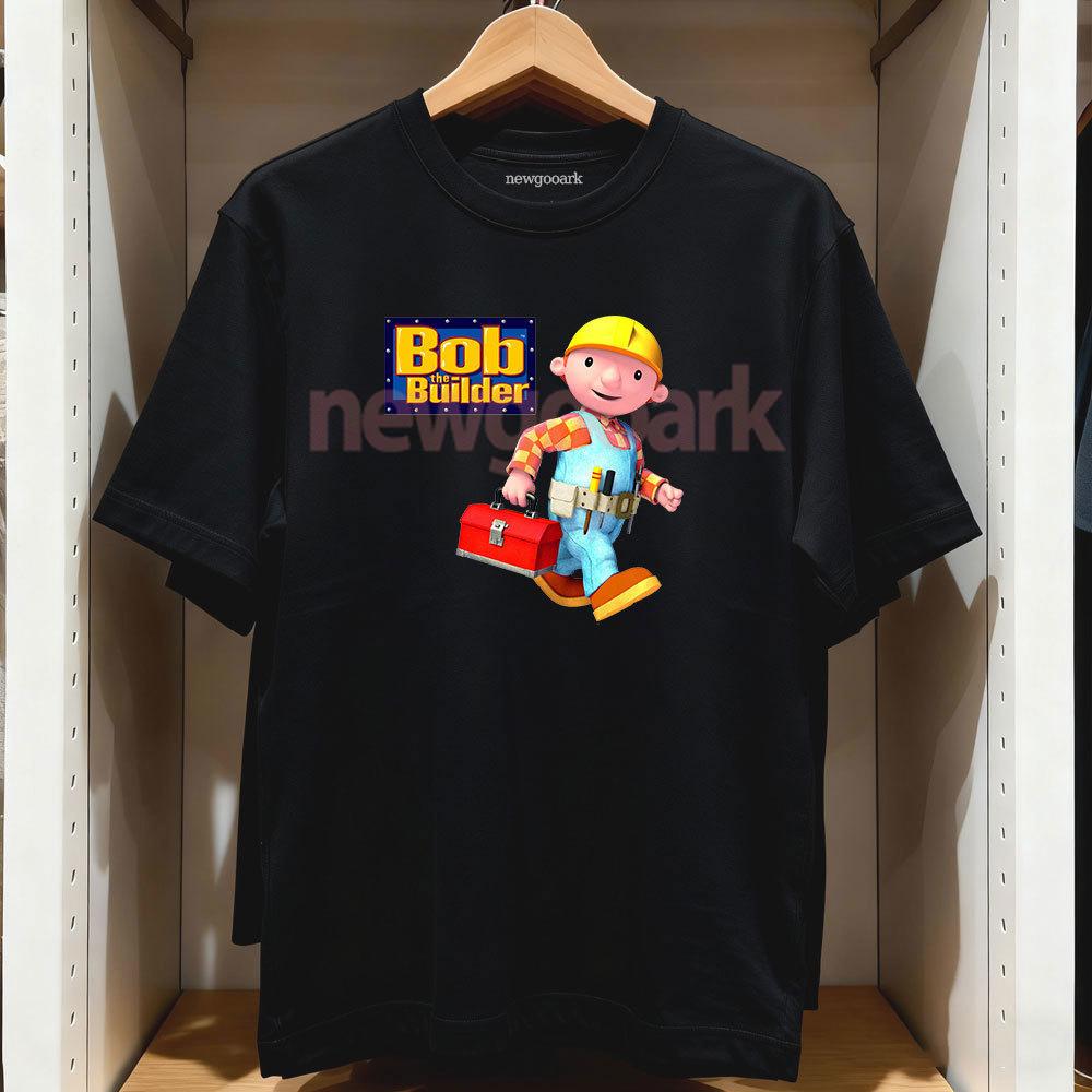 

Bob The Builder Vintage Cartoon Graphic T Shirts Can We Fix It Tshirt Woman Man Woman Man Casual Cotton Shortsleev Adult 4XL