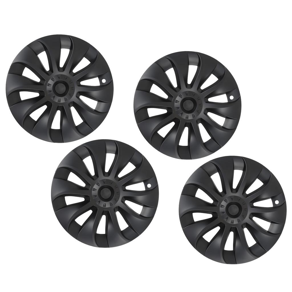 4PCS 20in Wheel Hub Cap Matte Black Personalized Wheel Rim Hubcap Replacement