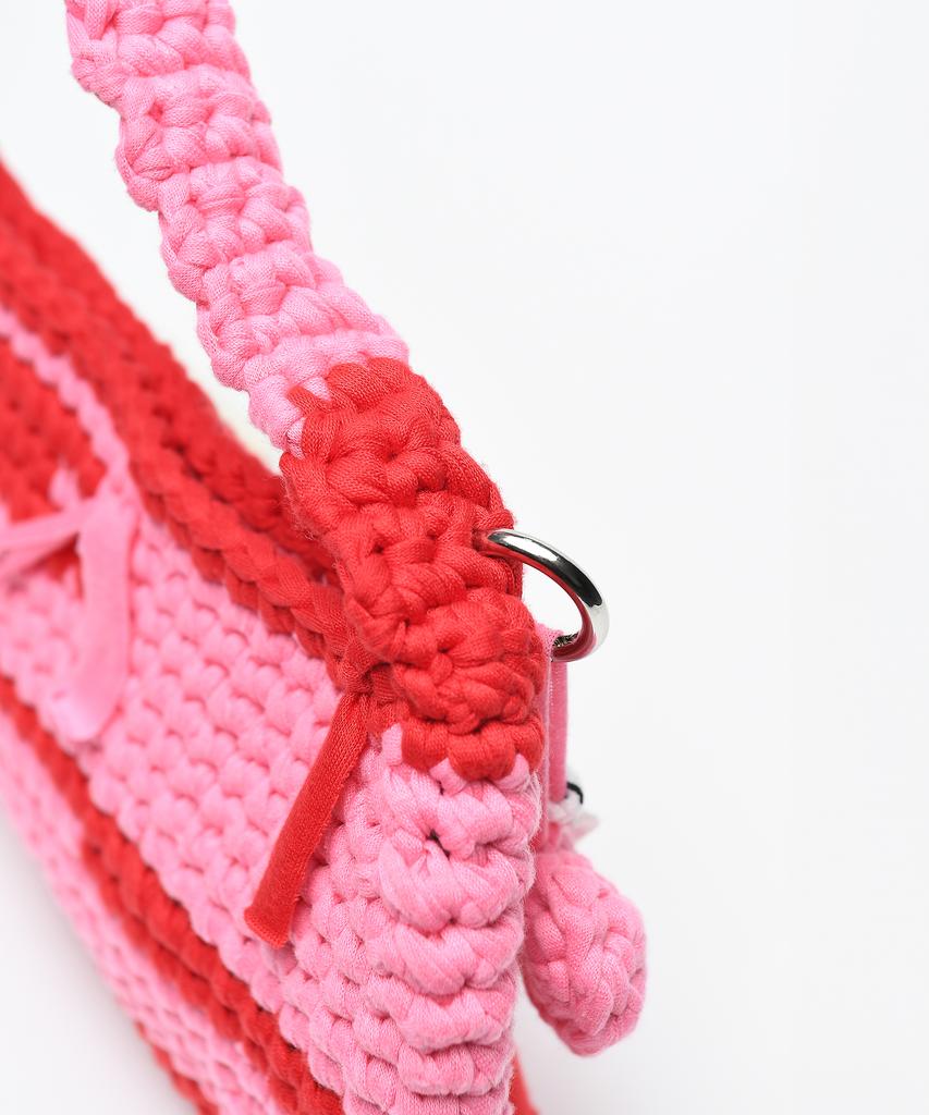 Limelike Becky Knit Bag_Red Pink