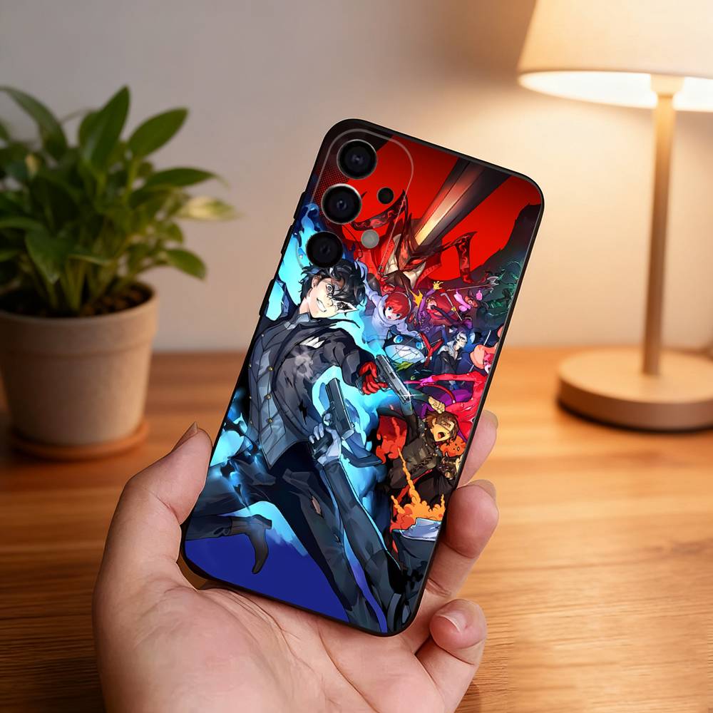 Game P-PersonaS 5 For Samsung Phone Case S26,S25,S24,S21,S22,S23,S30,Ultra,S20,Plus,Fe,Lite,5G Black Cover