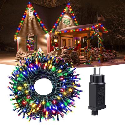 Home Lighting 100-1000 LEDs Strip Christmas Lights, 8 Functional W/WW/RGB LED Fairy Lights Indoor Outdoor Xmas Garden Decorative