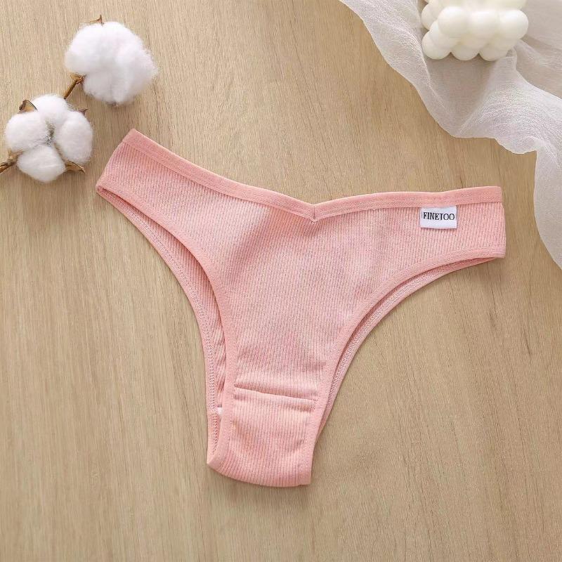 1Pc/Set Women Cotton Brazilian Panties M-XL Comfortable Thongs Underwear Women Bikini Underpants Sexy Low-rise Girl's T-back Panties