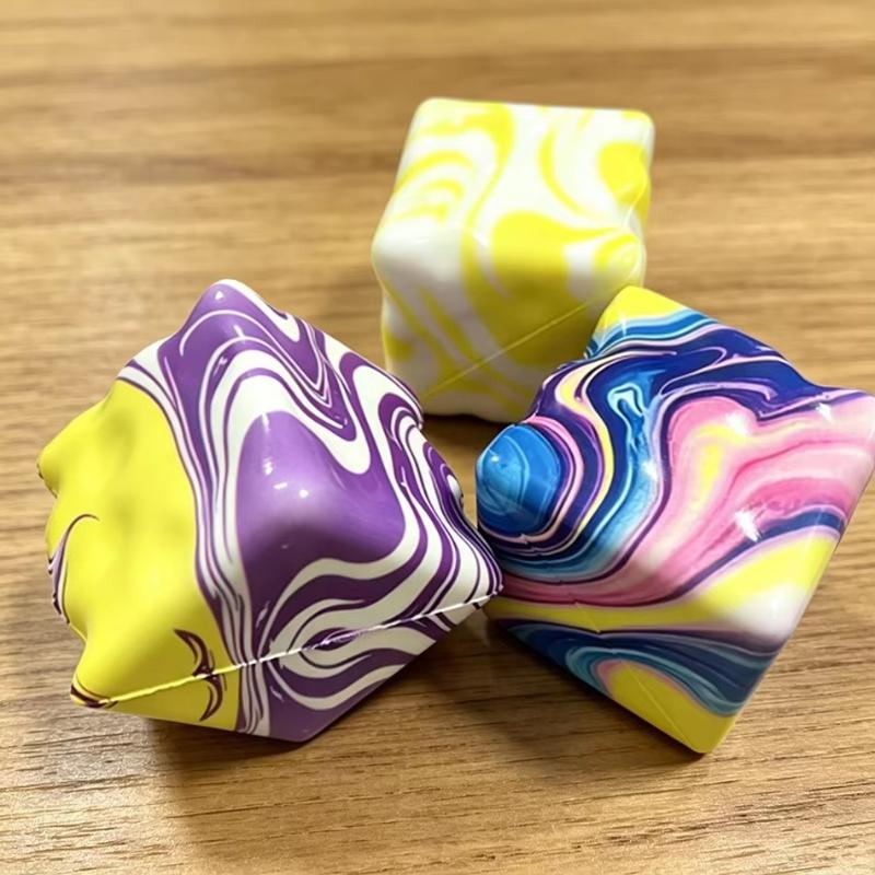 Soft Simulated Cheese Sensory Stress Relief Toy Stretchable Soft Ice Slow Rebound Random Color
