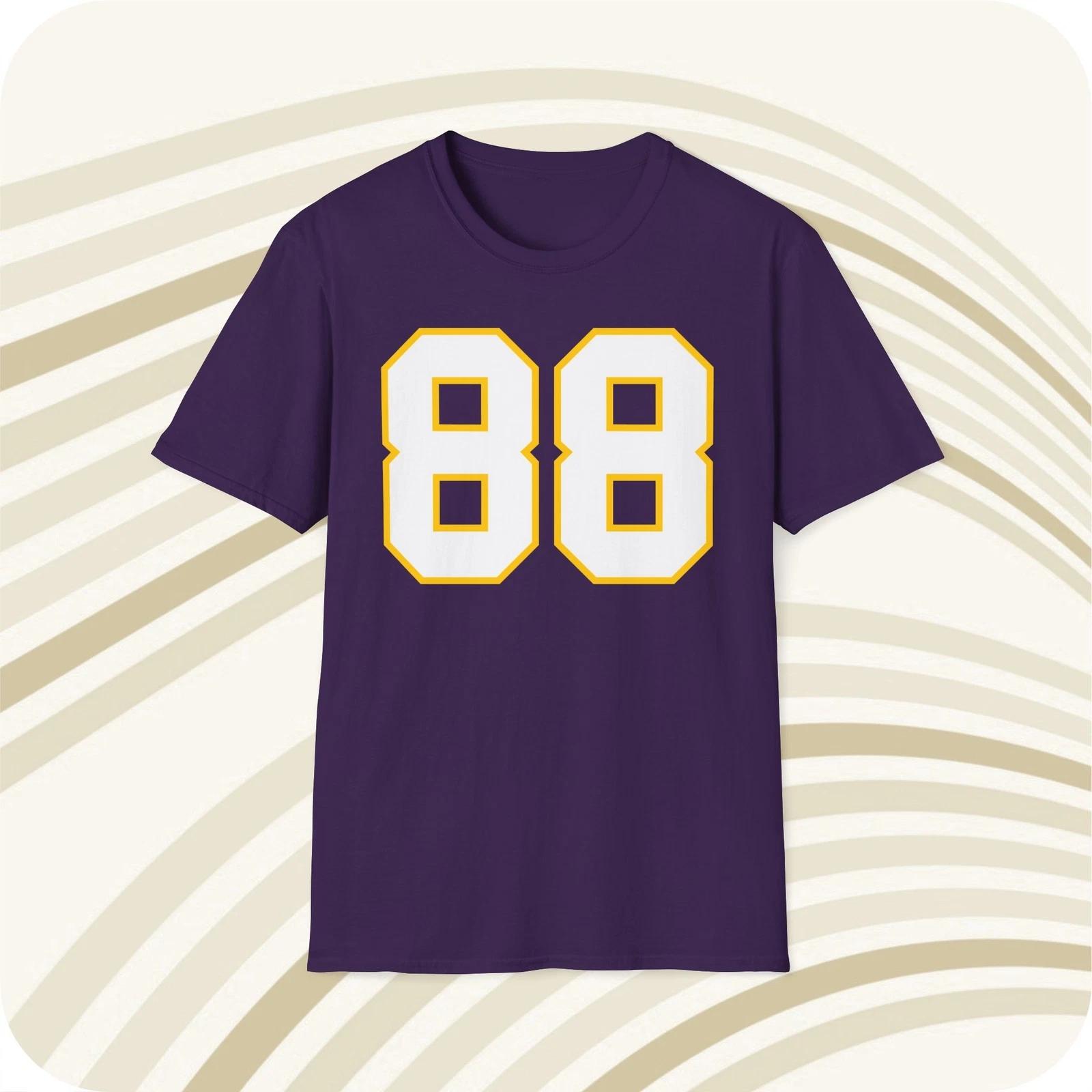 

Alan Page #88 Minnesota Vikings Jersey T shirt - Front & Back Print 3XL