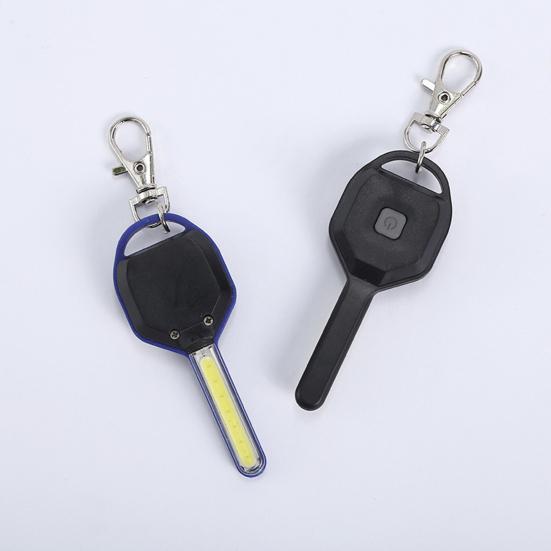 Yousheng Mini LED svítilna na klíče Super jasná, vysoké lumeny 2 režimy Kompaktní velikost Přenosná venkovní svítilna Nouzová klíčenka COB