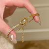 New Hollow Bracelet Women's Sweet Girlish Sense Fashion Versatile Simple Design Light Luxury Niche