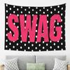 Swag Polka Dot Wandteppich 2D Einzelmotiv Kräftig Stilvoll Langlebig Dekorativer Wandteppich Haus Schlafzimmer Wohnzimmer Trendige Raumdekoration