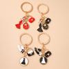 Mode Emaille Handtasche Schlüsselanhänger Damen Mädchen Hut Kleid Schlüsselring Anhänger für Handtaschen Dekoration DIY Schlüsselhalter Schmuck Geschenk