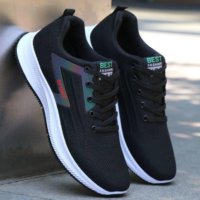 Spring and summer new men's shoes, walking sports shoes, lightweight soft-soled sports and leisure shoes, non-slip men's wear-resistant work shoes men